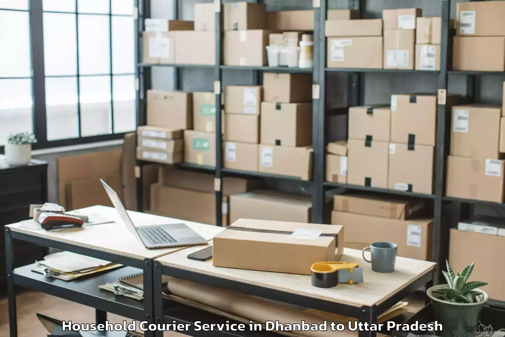 Book Dhanbad to Tindwari Household Courier Online